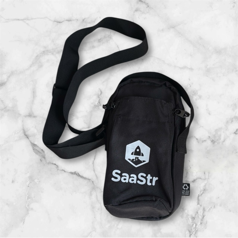 SaaStr black Crossbody Bag